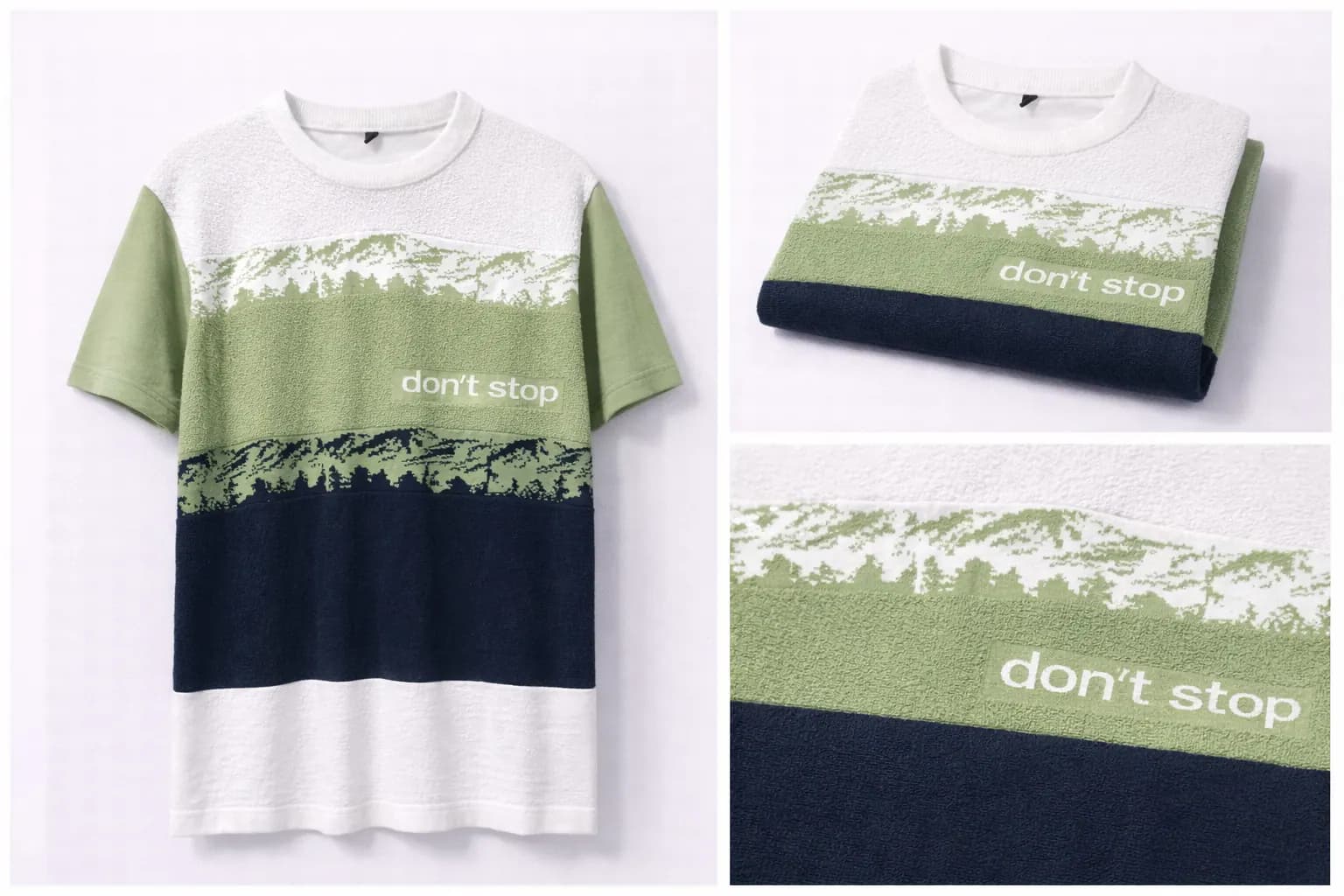 Ivory Fine Gauge Cotton Knit Tee
