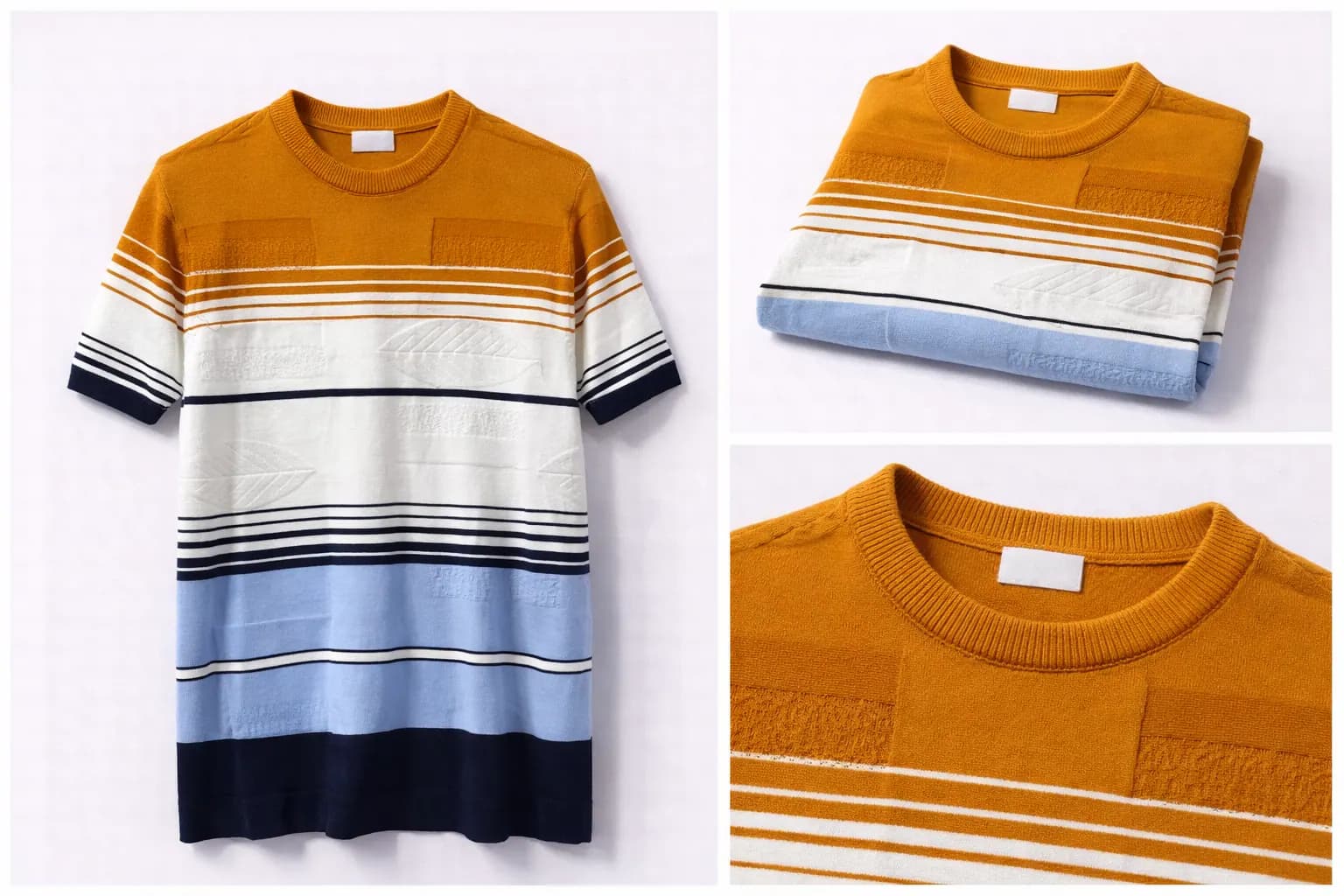 Rust Fine Gauge Cotton Knit Tee