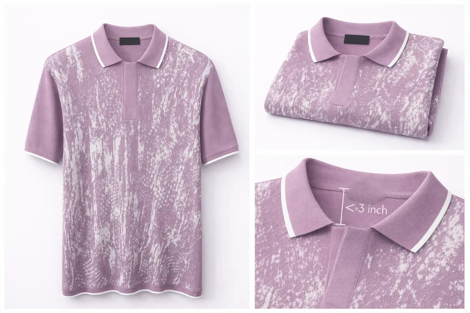 Dusty Pink Contrast Trim Cotton Polo