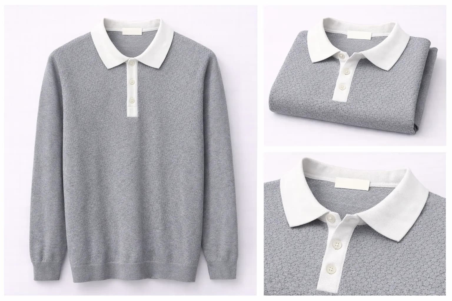 Dusty Pink Contrast Trim Cotton Polo