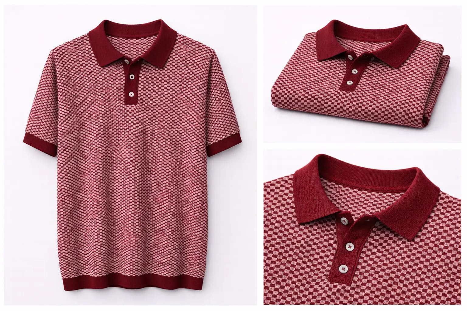 Camel Contrast Trim Cotton Polo