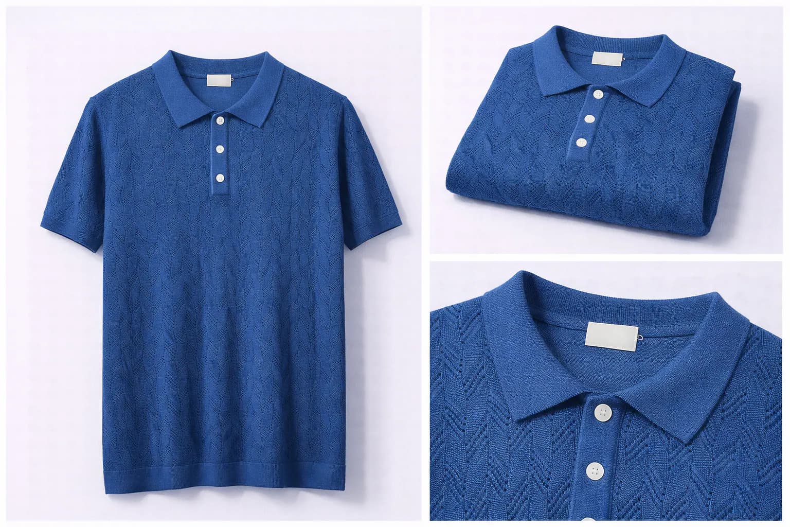 Charcoal Contrast Trim Cotton Polo