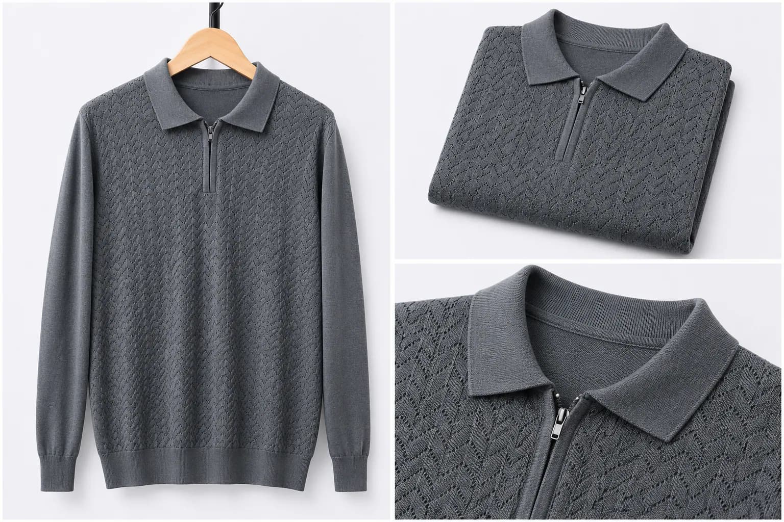 Chocolate Contrast Trim Cotton Polo