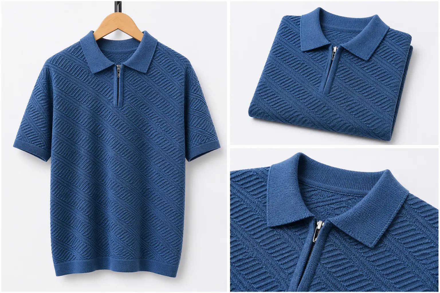 Charcoal Soft Placket Cotton Polo